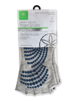 Yoga Socks Toeless - 2 paia di Calzini senza Dita - 1
