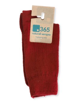 Calzino Corto Uomo Confort a Coste in Lana Merinos Extra Fine "Colombo" - Bordeaux - 2