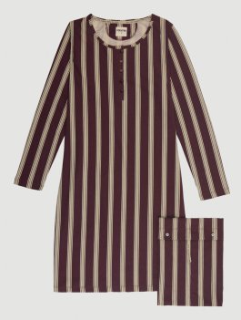 Camicia da Notte Delta Fig Stripes - Taglia L - 3
