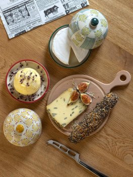 Campana per Formaggio in Gres con Piattino "Orientale" - 5