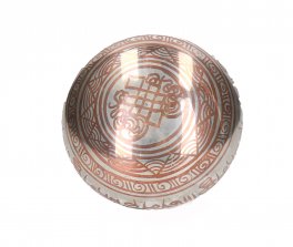 Campana Tibetana Argento e Rame con Bastoncino - 3