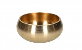 Campana Tibetana con Decorazione 3 Linee + Bastoncino- Solid Singing Bowl - 2