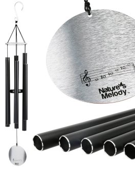 Campana Tubolare - Gioco di Vento "Aureole Tunes Black"- 106 cm - 5