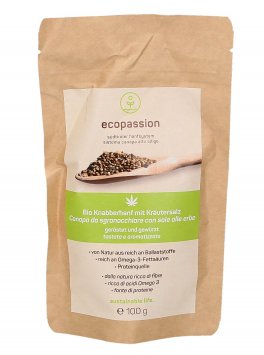 Canapa da Sgranocchiare con Sale alle Erbe