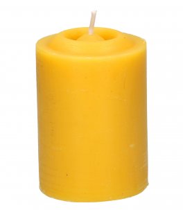 Candela Cilindro in Cera d'Api - 1
