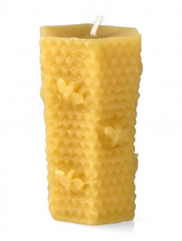 Candela Esagono in Cera d'Api - 1