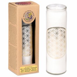 Candela Fiore della Vita - Stearina in Vetro - 1