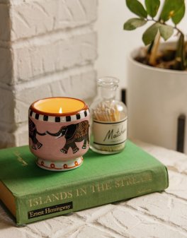 Candela in Ceramica "A Dopo" Elephant - Tabacco e Vaniglia - 8