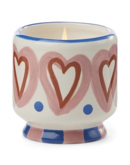 Candela in Ceramica "A Dopo" Hearts - Vaniglia e Legno di Rosa - 3