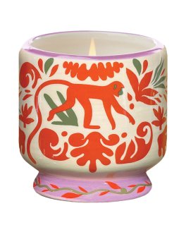 Candela in Ceramica "A Dopo" Jungle - Cocco e Ambra - 3