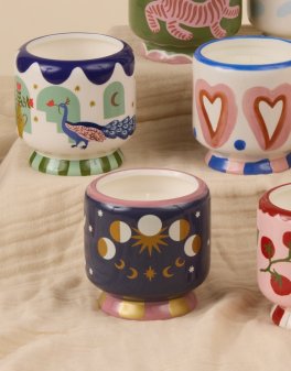 Candela in Ceramica "A Dopo" Moon Phases - Gelsomino e Rosa - 5