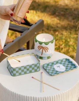 Candela in Ceramica "A Dopo" Palm Tree - Lush Palms - 4