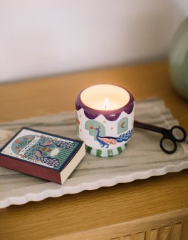 Candela in Ceramica "A Dopo" Peacock - Misted Lime - 226g - 4