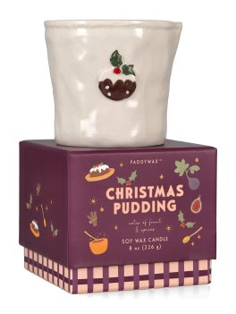 Candela in Ceramica "Bistro" Christmas Pudding - 2