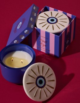 Candela in Vetro "Charmed" Evil Eye - Incense e Smoke - 4