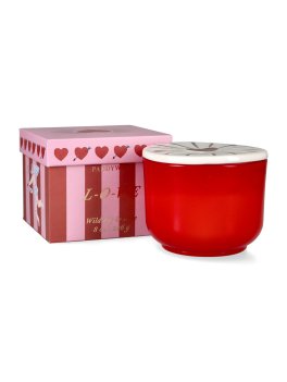 Candela in Vetro "Charmed" L-O-V-E - Wild Fig & Rose - 3