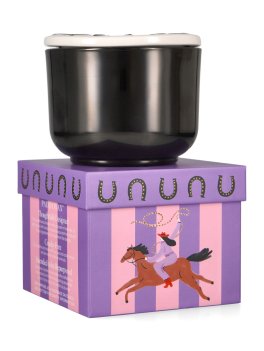 Candela in Vetro "Charmed" Lucky Horseshoe - Tabacco e Pino - 5