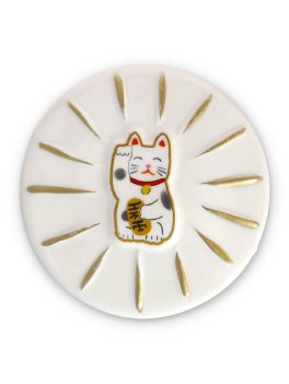 Candela in Vetro "Charmed" Maneki Neko - Wild Neroli - 4