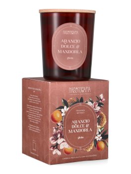 Candela Profumata con Oli Essenziali - Arancio Dolce & Mandorla - 3