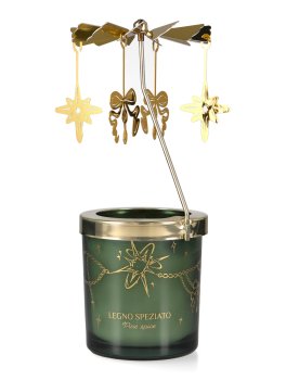 Candela Profumata in Cera di Soia con Giostra Rotante "Carosello" - 2