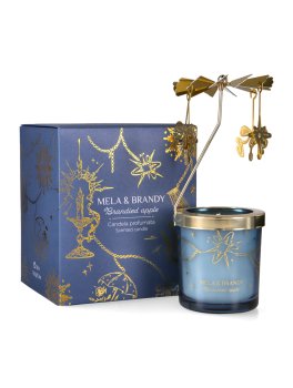 Candela Profumata in Cera di Soia con Giostra Rotante "Carosello" - 1