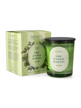 Candela Profumata Lime e Foglie di Menta - Energia - 2