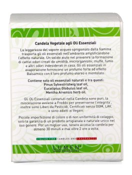 Candela Vegetale agli Oli Essenziali - Vapore Attivo - 3