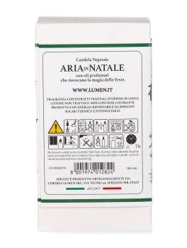 Candela Vegetale con Giara in Vetro "Aria di Natale" - 4