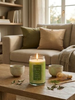 Candela Vegetale con Giara in Vetro " Daily Fragrance" - 3