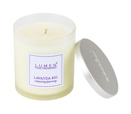 Candela Vegetale con Olio Essenziale - Lavanda Bio