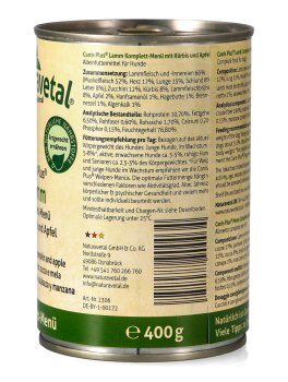 Canis Plus® Menu Completo - Agnello con Zucca e Mela - 2