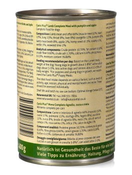 Canis Plus® Menu Completo - Agnello con Zucca e Mela - 3