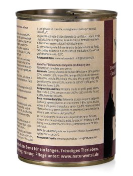 Canis Plus® Menu Completo - Bufalo con Finocchio e Pera - 4