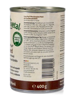 Canis Plus® Menu Completo - Cavallo, Zucchine e Zucca - 2