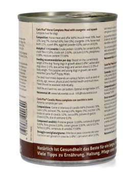 Canis Plus® Menu Completo - Cavallo, Zucchine e Zucca - 3