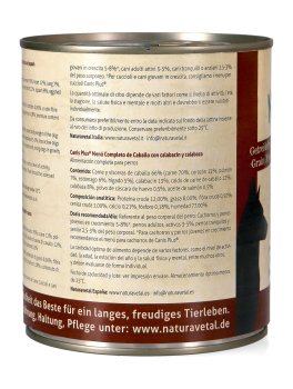 Canis Plus® Menu Completo - Cavallo, Zucchine e Zucca - 4