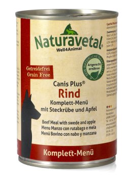 Canis Plus® Menu Completo - Manzo con Rutabaga e Mela - 1