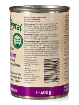 Canis Plus® Menu Completo - Tacchino con Merluzzo e Pastinaca - 2