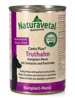 Canis Plus® Menu Completo - Tacchino con Merluzzo e Pastinaca - 1