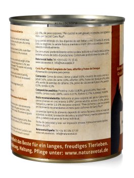 Canis Plus® Menu Completo - Selvaggina con Grano Saraceno e Frutti di Bosco - 4