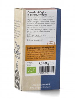Cannella Ceylon in Polvere Bio - 40 g - 2
