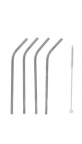 Cannucce in Acciaio Inossidabile con Curva - Set da 4 - 3