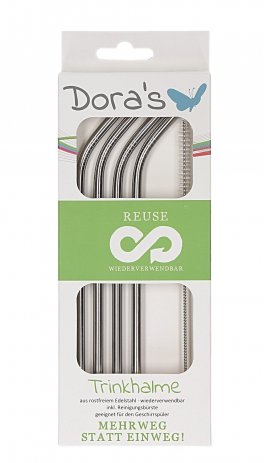 Cannucce in Acciaio Inossidabile con Curva - Set da 4 - 1