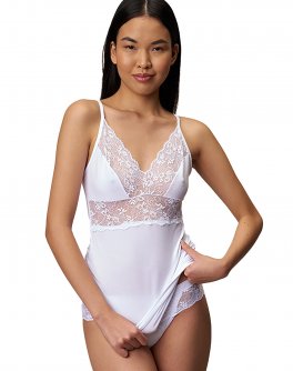 Canotta Pizzo Eco in Fibra di Faggio - Bianca - 1