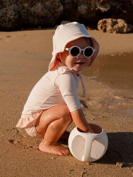 Cappellino da Sole Protezione UV50+ - Pink Stripes Bear - 3