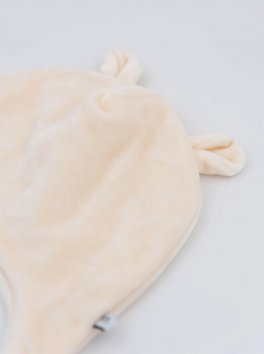 Cappellino Bimbo in Velluto - Avorio - 2