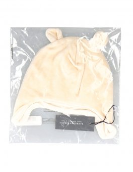 Cappellino Bimbo in Velluto - Avorio - 3