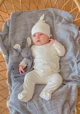 Cappellino Neonato con Nodo Pure - 3