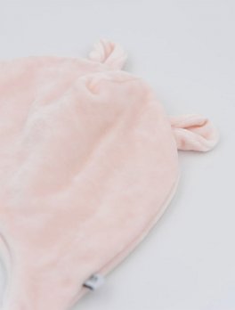 Cappellino Bimbo in Velluto - Rosa Cipria - 2