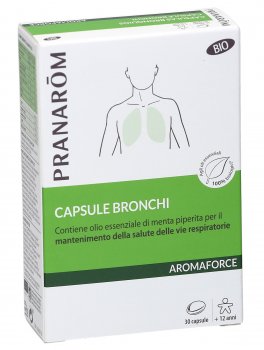 Capsule Bronchi Aromaforce - Integratore con Olio Essenziale di Menta Piperita - Capsule - 1